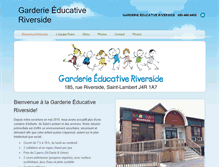 Tablet Screenshot of garderieeducativeriverside.com